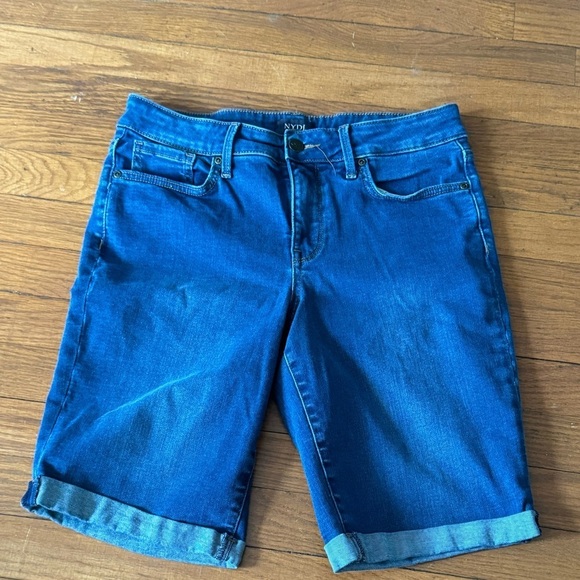 NYDJ Briella 11 Inch Denim Shorts - Picture 3 of 5